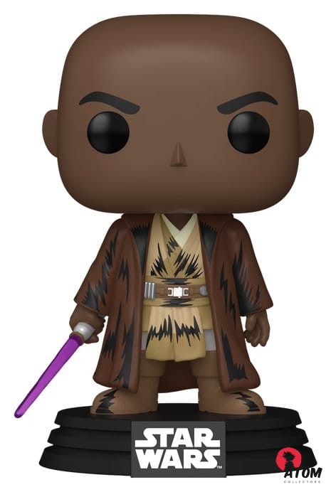Star Wars - POP! - Vinyl Figurine Mace Windu (Retro) - (9 cm) - Funko – Image 2