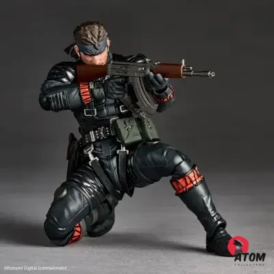 Revoltech A.y. Metal Gear Solid Delta Naked Snake Sneaking Suit Ver Action Figure - (17 cm) - Kaiyodo – Image 5