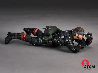 Revoltech A.y. Metal Gear Solid Delta Naked Snake Sneaking Suit Ver Action Figure - (17 cm) - Kaiyodo – Image 9