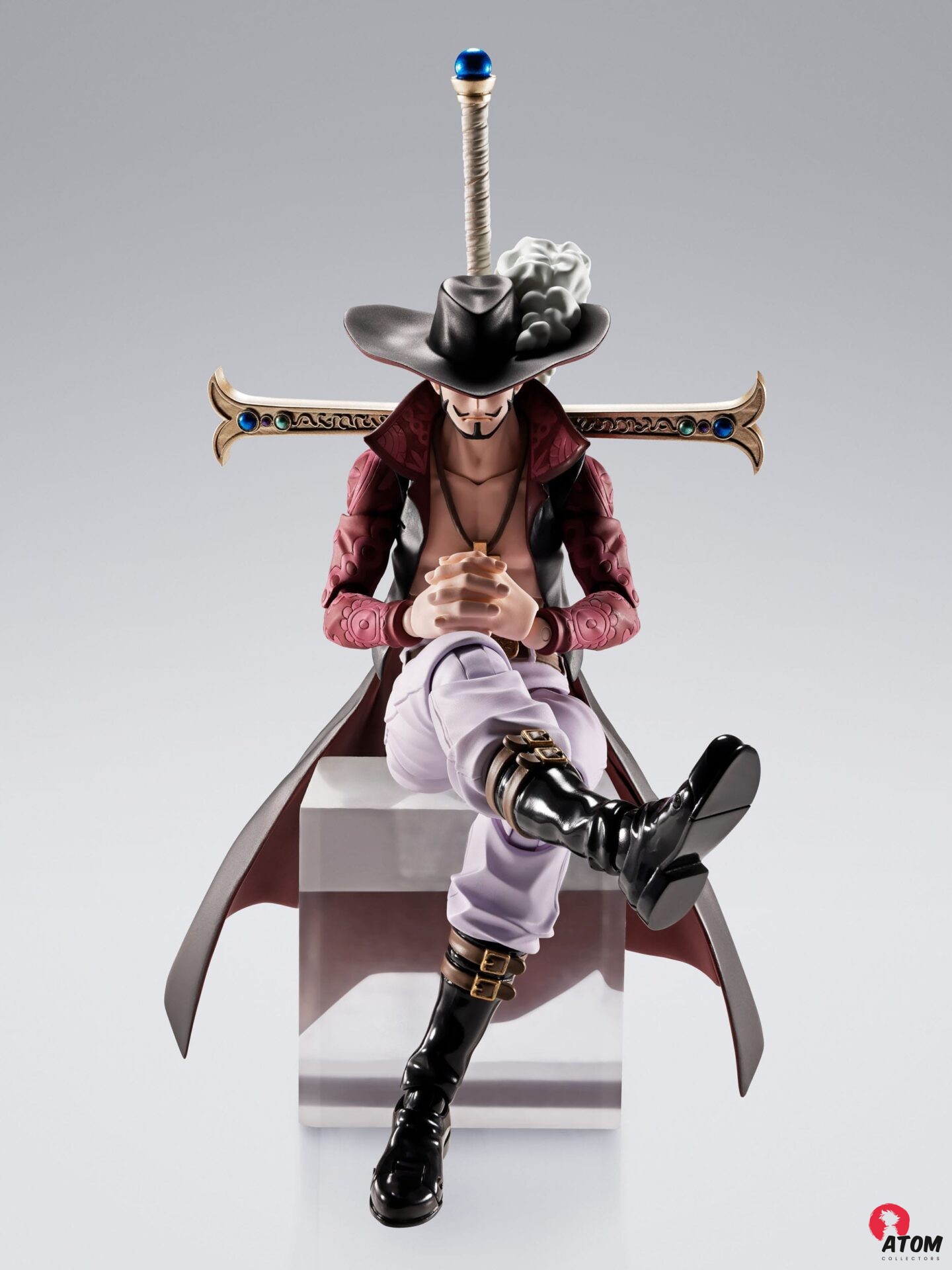 One Piece figurine - S.H.Figuarts Dracule Mihawk Hawkeye- (17 cm) - Bandai Tamashii Nations – Image 7