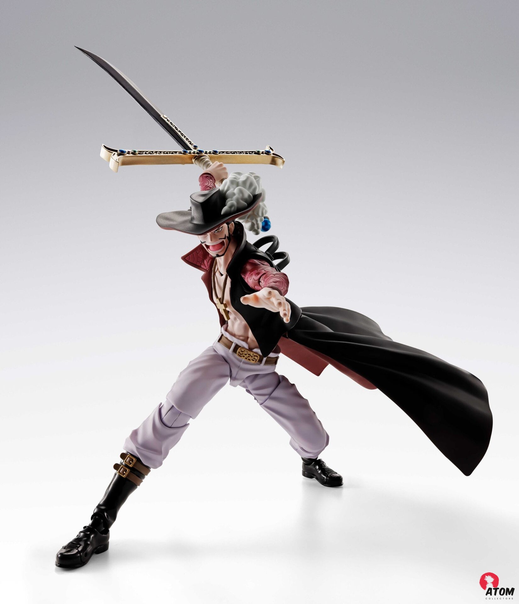 One Piece figurine - S.H.Figuarts Dracule Mihawk Hawkeye- (17 cm) - Bandai Tamashii Nations – Image 9