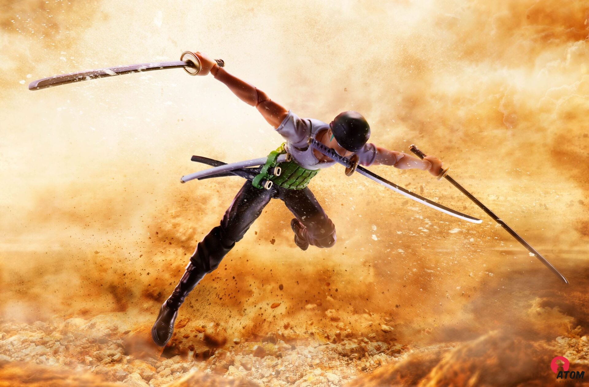 One Piece figurine - S.H.Figuarts Roronoa Zoro Romance Dawn Ver. - (15 cm) - Bandai Tamashii Nations – Image 9