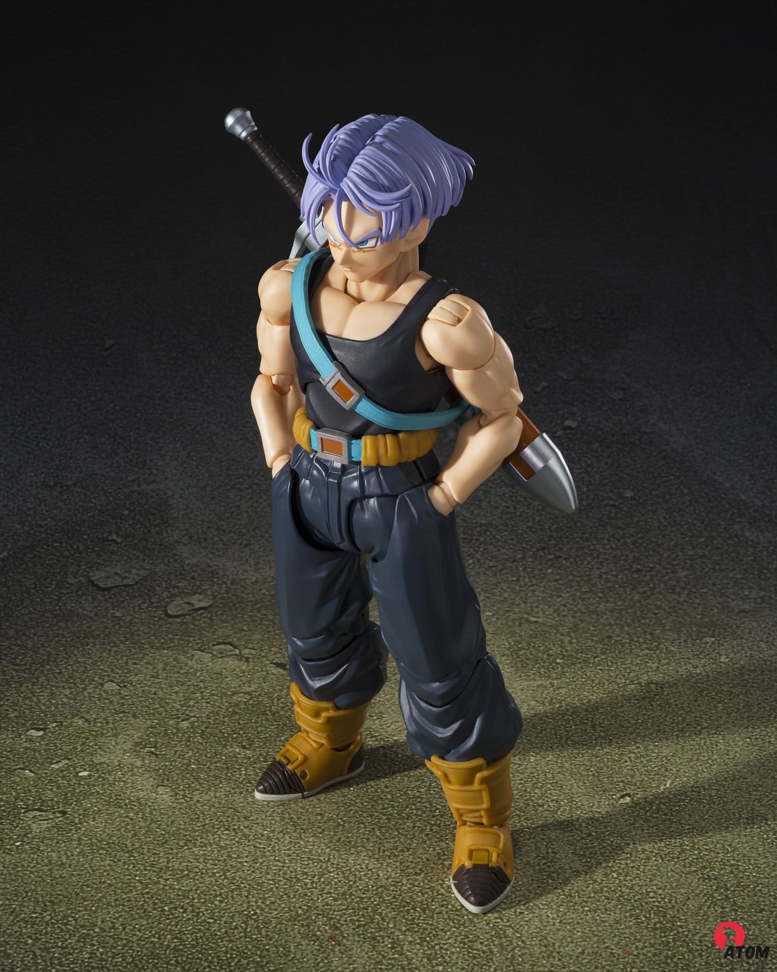 Figurine S.H. Figuarts -Dragon Ball - Figurine Trunks Group Base Ver.B Limited Edition - (14 cm). Bandai Tamashii Nations – Image 3