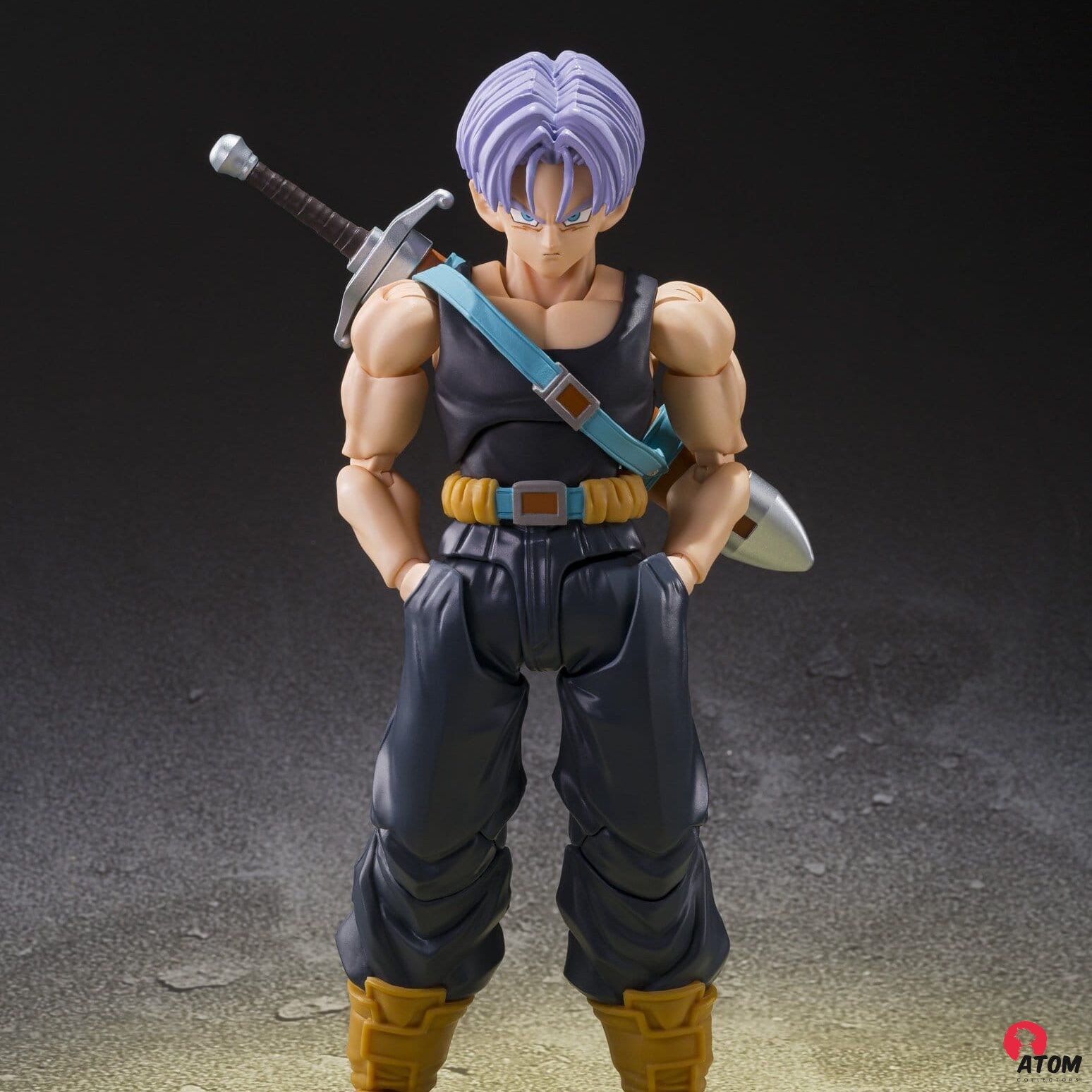 Figurine S.H. Figuarts -Dragon Ball - Figurine Trunks Group Base Ver.B Limited Edition - (14 cm). Bandai Tamashii Nations
