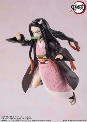 Figurine S.H. Figuarts - Demon Slayer- Nezuko Kamado - (13 cm) . Bandai Tamashii Nations – Image 2