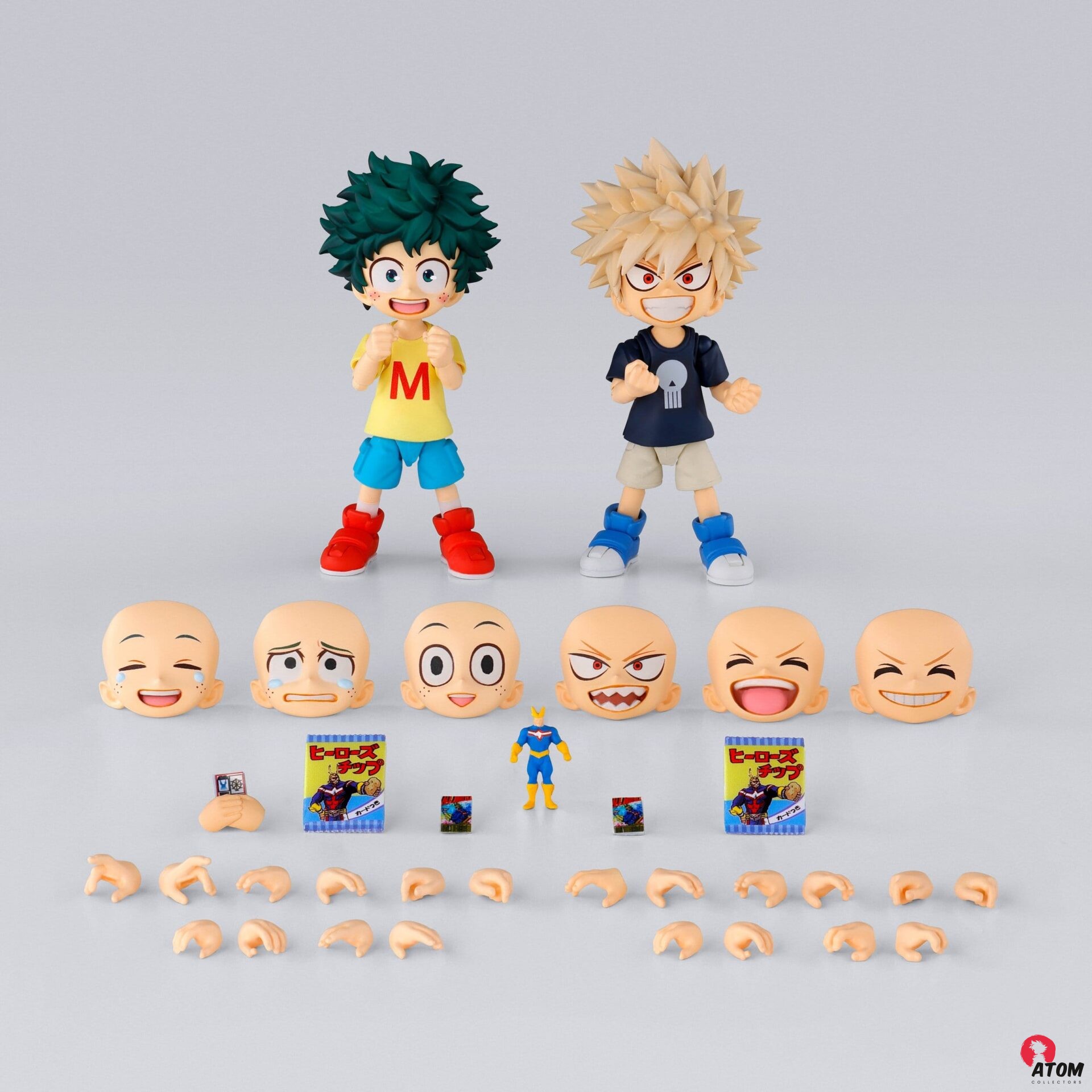 Figurine S.H. Figuarts - My Hero Academia -Izuku Midoriya & Katsuki Bakugo -Childhood Set- ( 9 cm) . Bandai Tamashii Nations – Image 2