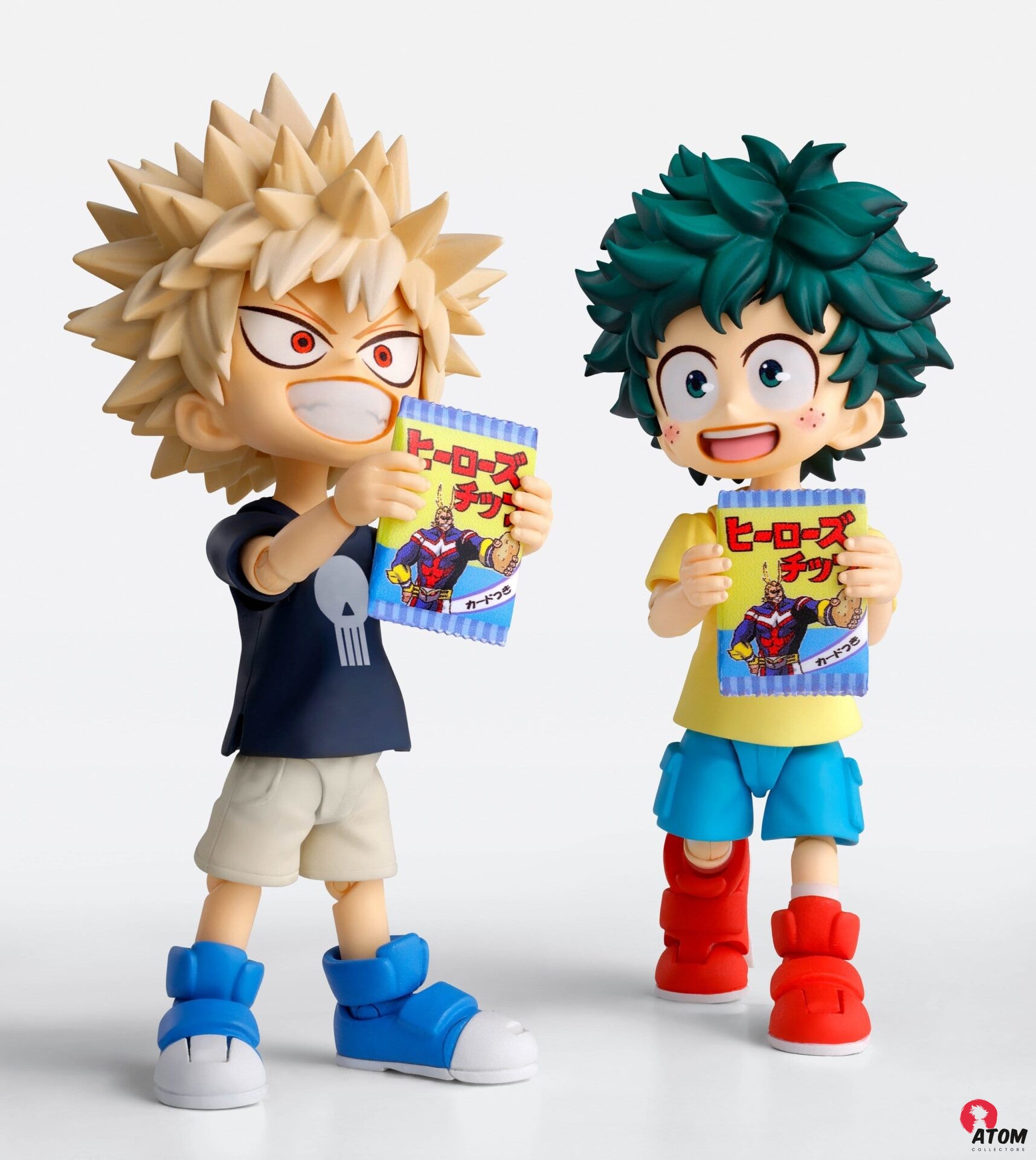 Figurine S.H. Figuarts - My Hero Academia -Izuku Midoriya & Katsuki Bakugo -Childhood Set- ( 9 cm) . Bandai Tamashii Nations – Image 3
