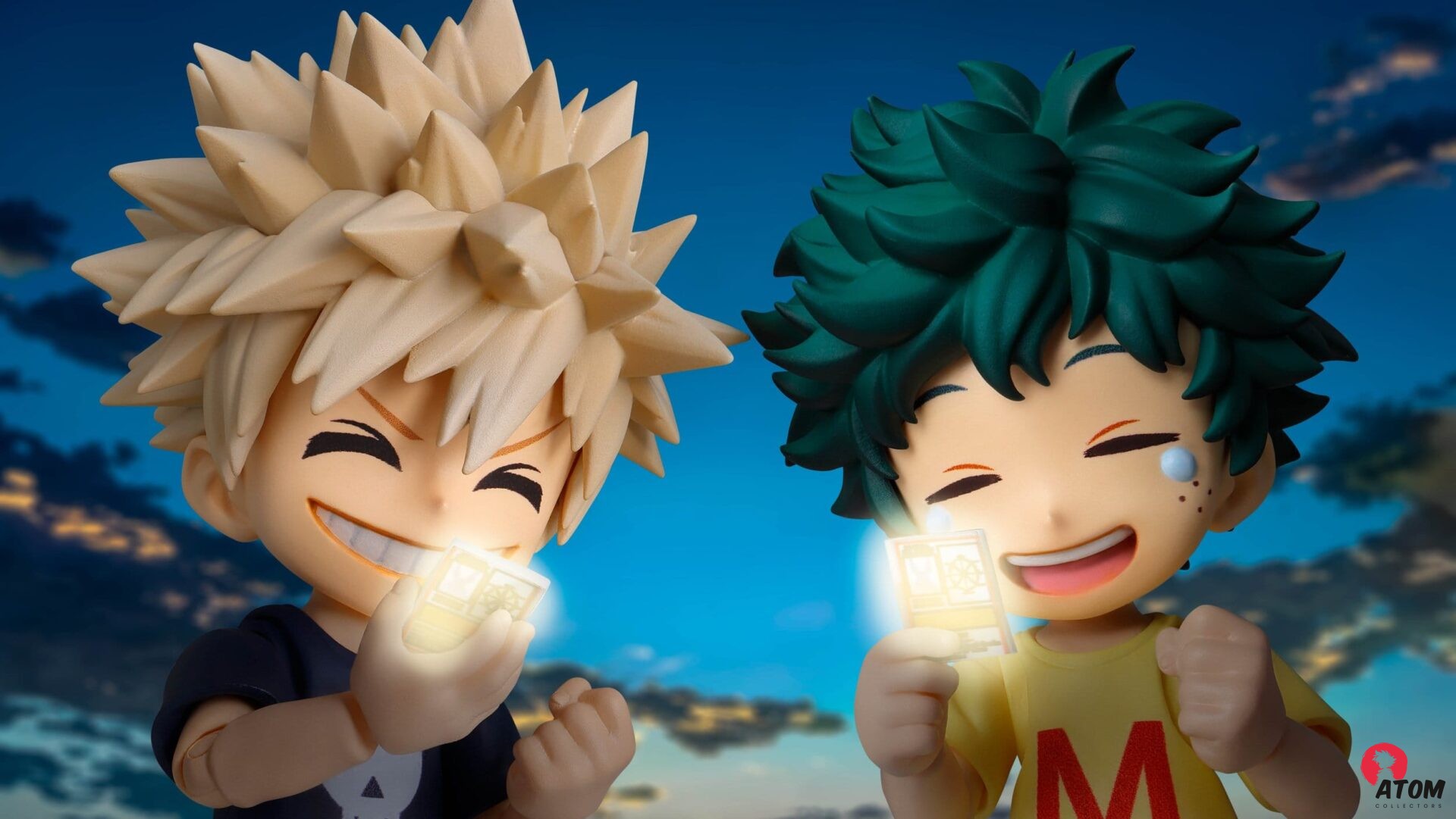 Figurine S.H. Figuarts - My Hero Academia -Izuku Midoriya & Katsuki Bakugo -Childhood Set- ( 9 cm) . Bandai Tamashii Nations – Image 12