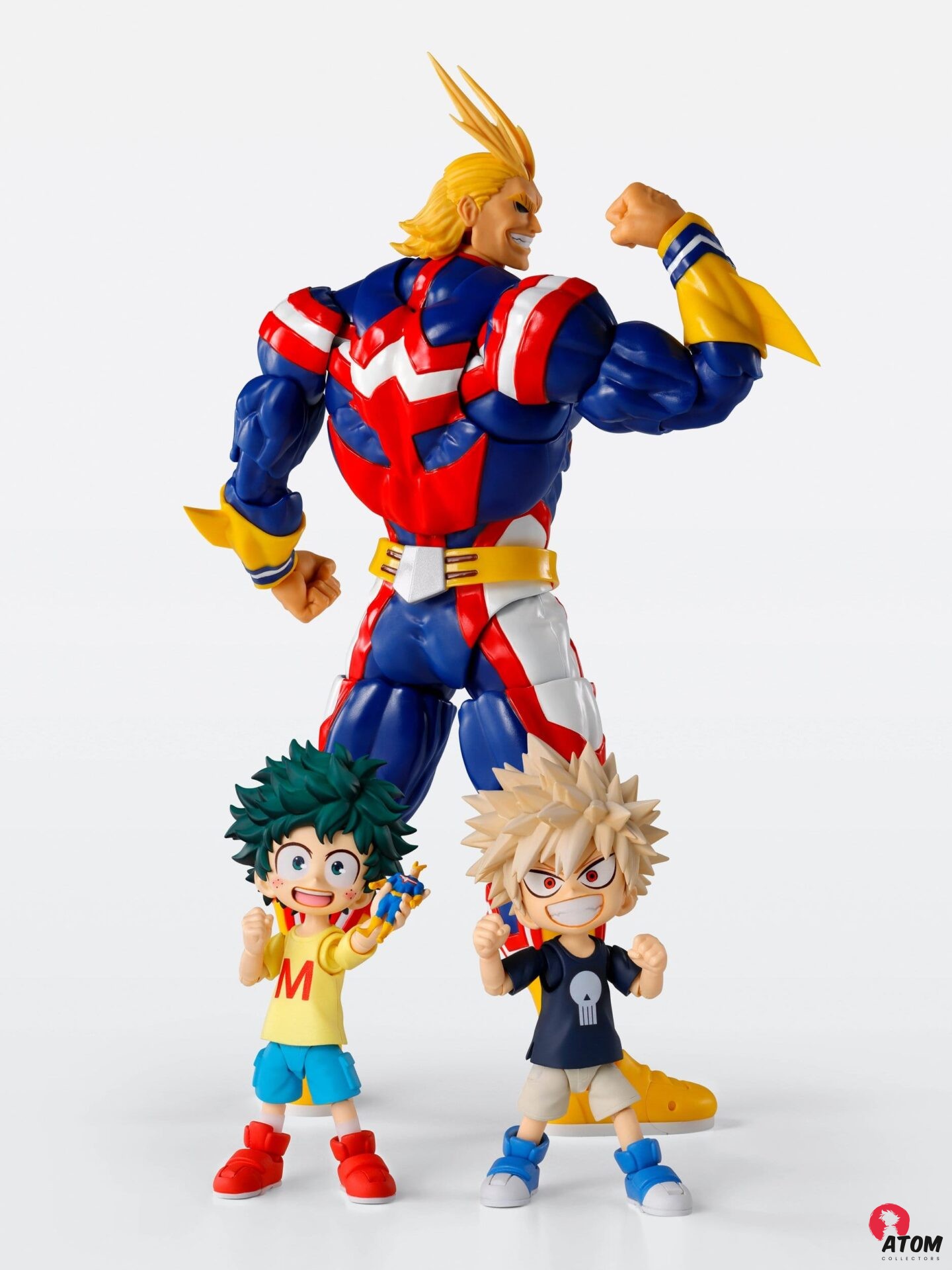 Figurine S.H. Figuarts - My Hero Academia -Izuku Midoriya & Katsuki Bakugo -Childhood Set- ( 9 cm) . Bandai Tamashii Nations – Image 6