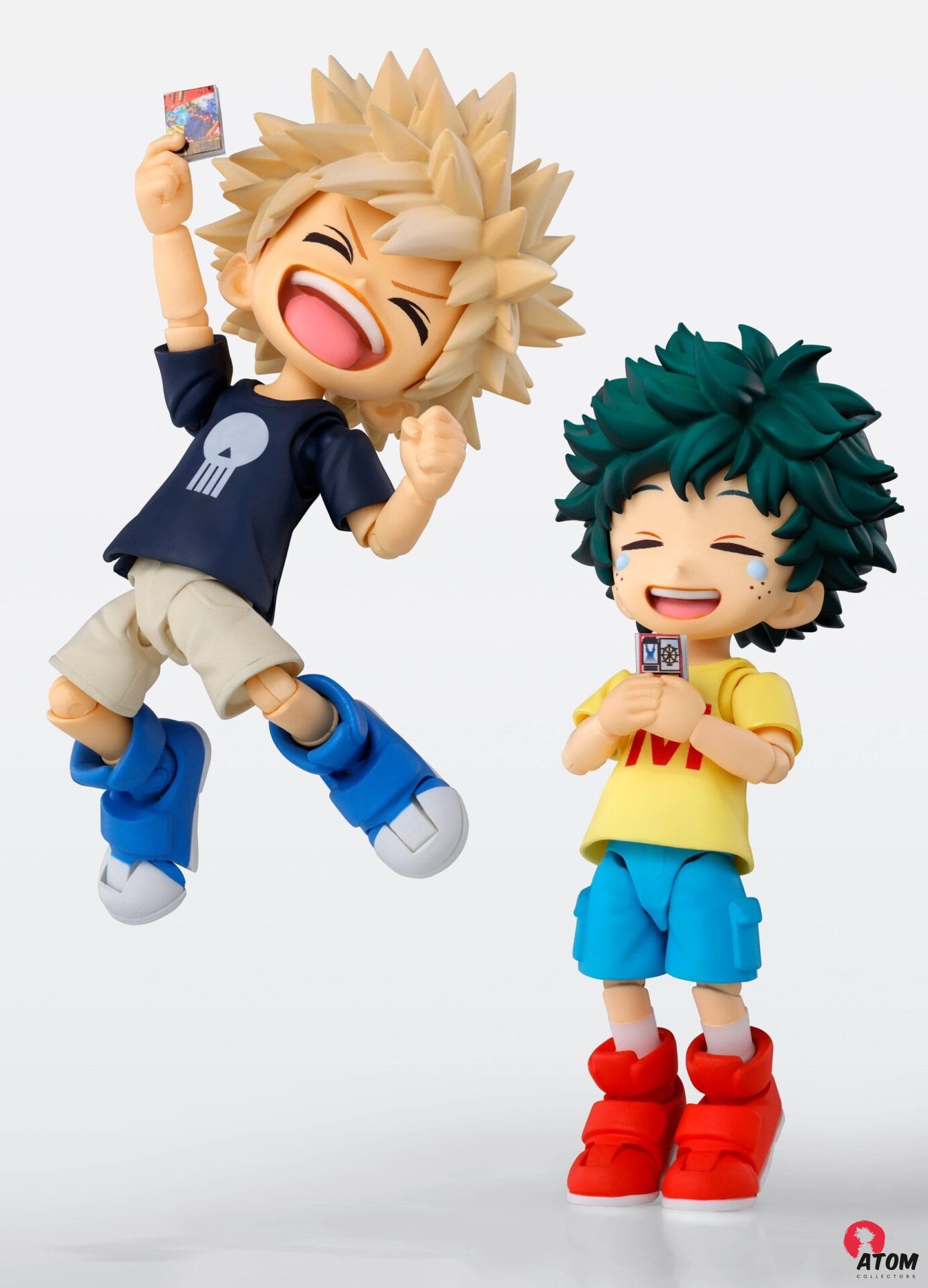 Figurine S.H. Figuarts - My Hero Academia -Izuku Midoriya & Katsuki Bakugo -Childhood Set- ( 9 cm) . Bandai Tamashii Nations – Image 5